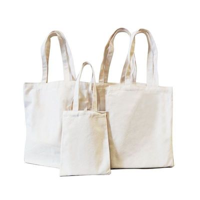 Vida diaria Logotipo impreso a medida Bolso de algodón de lona de bolsa plegable de compras reutilizable