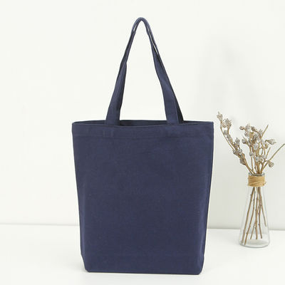 Compras Tamaño personalizable Color sólido Bolso de algodón con logotipo personalizado