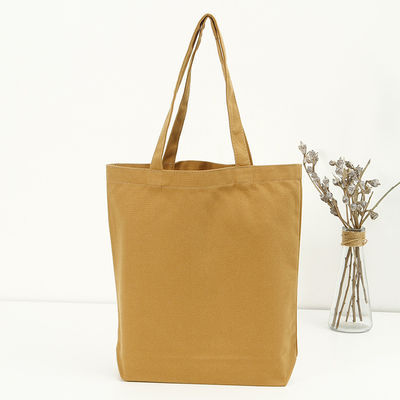 Compras Tamaño personalizable Color sólido Bolso de algodón con logotipo personalizado