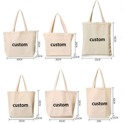El más nuevo logotipo personalizado de moda Eco amigable bolsa de lona con cremallera y bolsillo
