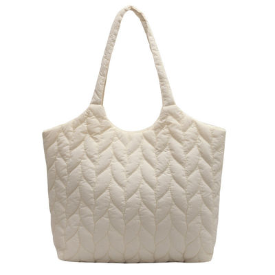 Regalos reutilizables de invierno con colchas puffy puffer bolsa de bolsillo para mujeres logotipo personalizado impreso