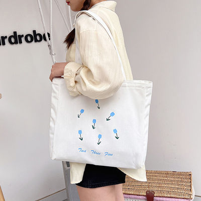 Color personalizado Eco amigable Bolso de compras grande reciclado de lona Bolsas de algodón