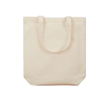 Mediano 30-50 cm Bolso de compra ecológico personalizado Bolso de hombro de lona para regalo reutilizable Plano