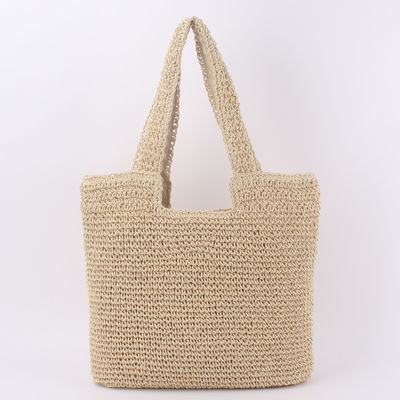 Acceptable OEM/ODM Summer Raffia Straw Tote Bag para la bolsa de playa reciclada