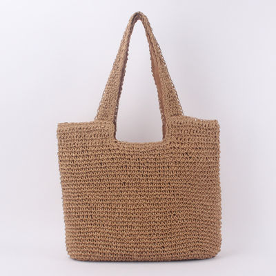 Acceptable OEM/ODM Summer Raffia Straw Tote Bag para la bolsa de playa reciclada