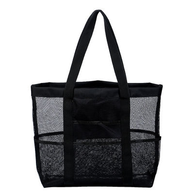 Bolsa cosmética de malla de nylon personalizable para maquillaje multifuncional Almacenamiento y viaje