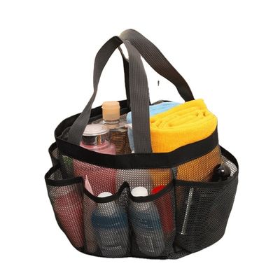 Bolsa cosmética de malla de nylon personalizable para maquillaje multifuncional Almacenamiento y viaje