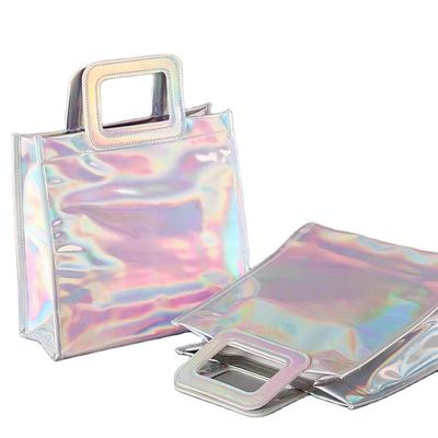 Bolsa de plástico de PVC de uso repetido con láser transparente para entusiastas de la bolsa de playa