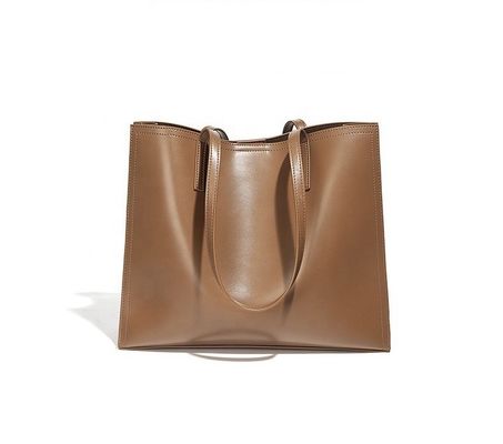 Tipo de patrón de letras Ritz Minimalista Mujeres Bolsa de compras Bolsas de cuero personalizadas