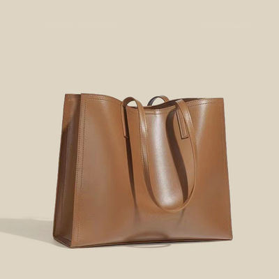Tipo de patrón de letras Ritz Minimalista Mujeres Bolsa de compras Bolsas de cuero personalizadas