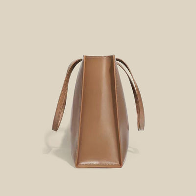 Tipo de patrón de letras Ritz Minimalista Mujeres Bolsa de compras Bolsas de cuero personalizadas