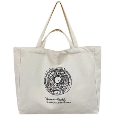 Logotipo personalizado Impreso de lienzo Bolsas de algodón para mujeres de moda OEM / ODM Aceptado