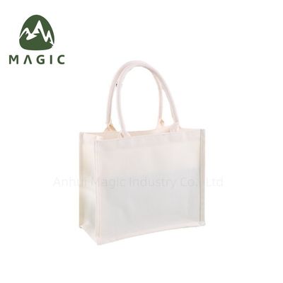 Outlet Blank Plain Logotipo personalizado Impresión de lienzo Bolsas de algodón para la vida escolar diaria