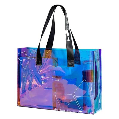 Logotipo personalizado aceptado bolso de ropa de baño impermeable para mujeres bolso de compras TPU reciclado