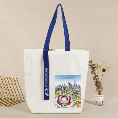 Bolso de algodón de lienzo de impresión personalizada para un regalo de fiesta ecológico