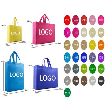 Bolsa de compras no tejida de logotipo personalizado para promociones de bolsas de regalo de vacaciones reutilizables