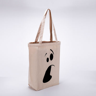 Logotipo personalizado de lona de color completo Bolsas de algodón con el patrón de letras más moderno