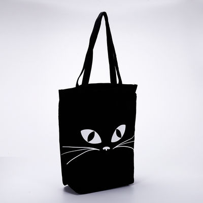 Logotipo personalizado de lona de color completo Bolsas de algodón con el patrón de letras más moderno
