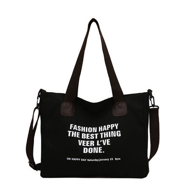 Carta de la vida escolar diaria Imprimir bolsa de algodón para mujeres bolsa de compras de lienzo
