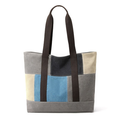 Mujeres de moda bolsas de canvas con logotipo personalizado y color personalizado
