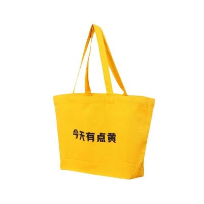 Mujeres de moda bolsas de canvas con logotipo personalizado y color personalizado