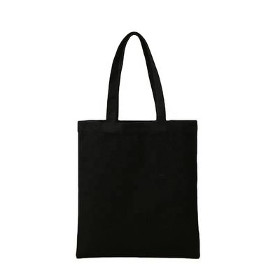 Logotipo personalizado Impreso Bolsas de Tote de lona en Negro Rojo Rosa Azul Púrpura Para Reutilizar