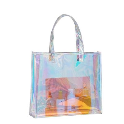 Bolso de maquillaje personalizado de lujo impermeable, transparente, cosmético para mujer, bolso de maquillaje, bolso de toque con logotipo
