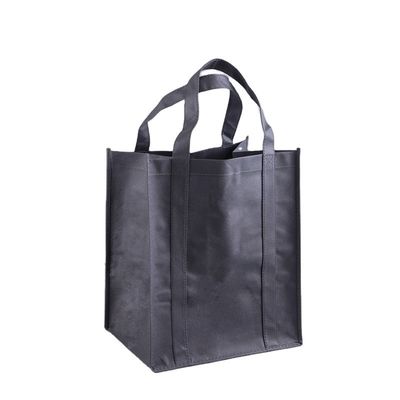 Logotipo personalizado Impreso Bolsa de ropa de tejido no tejido para compras de comestibles y promoción