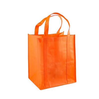 Logotipo personalizado Impreso Bolsa de ropa de tejido no tejido para compras de comestibles y promoción