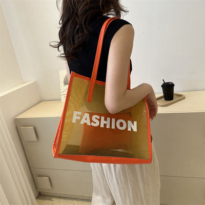 Bolso de compra ecológico personalizado Diseño personalizado con logotipo Bolso de playa de toque de malla de nylon reutilizable
