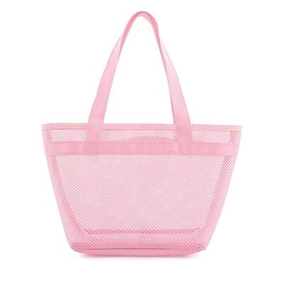 Bolsa de ropa de baño de malla de logotipo personalizado Bolsa de compras ecológicas con cremallera Bolsa de malla de nylon pequeña