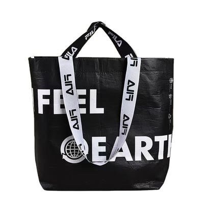 Bolsa de RPET plegable para compradores con conciencia ecológica hecha de nylon de poliéster reciclado