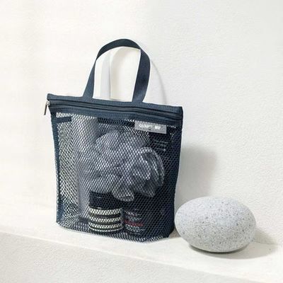 Bolsa de ropa de baño de malla personalizada de peso ligero Bolsa de red de malla de nylon pequeña para almacenamiento en el baño