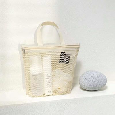 Bolsa de ropa de baño de malla personalizada de peso ligero Bolsa de red de malla de nylon pequeña para almacenamiento en el baño