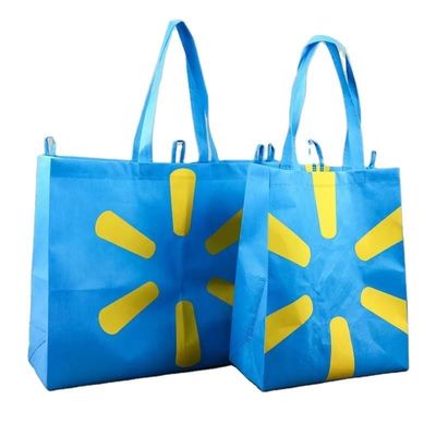 Compras de tejidos RPET Tote Bag con impresión de logotipo personalizado y material ecológico