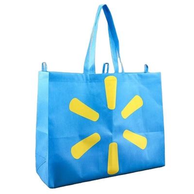 Compras de tejidos RPET Tote Bag con impresión de logotipo personalizado y material ecológico