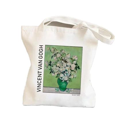 Color personalizado Reutilizable Plano de algodón lienzo de comestibles de compras bolsa de bolsillo para la promoción