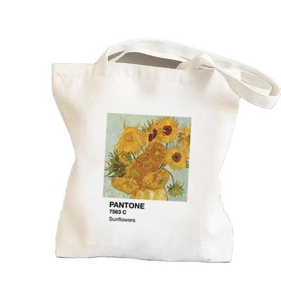 Color personalizado Reutilizable Plano de algodón lienzo de comestibles de compras bolsa de bolsillo para la promoción