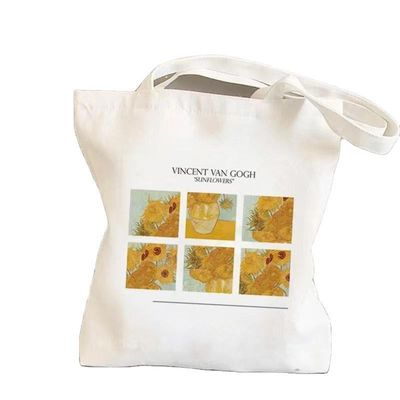 Color personalizado Reutilizable Plano de algodón lienzo de comestibles de compras bolsa de bolsillo para la promoción