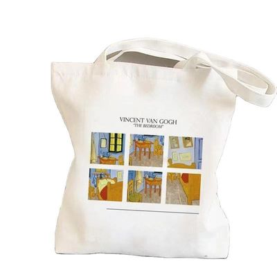Color personalizado Reutilizable Plano de algodón lienzo de comestibles de compras bolsa de bolsillo para la promoción