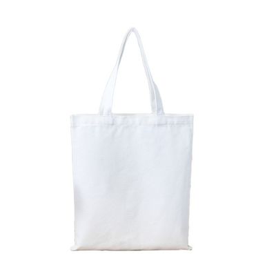 Bolsas de algodón reutilizables de canvas de compras personalizadas de tamaño medio con diseño ecológico