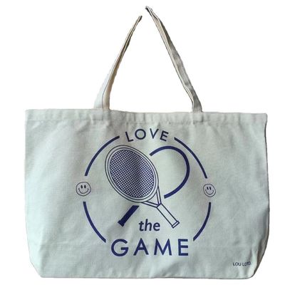 Reutilizable Impreso a medida Eco reciclado de algodón orgánico simple de lona bolsa de toque con logotipo