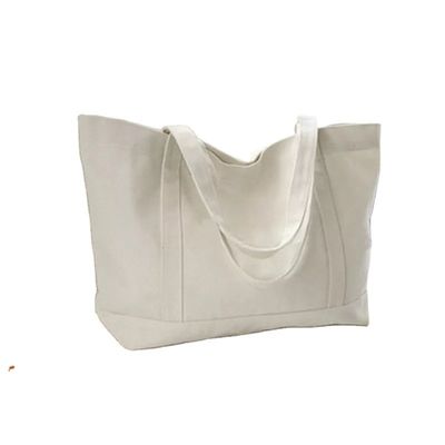 Bolso de escuela de logotipo impreso a medida Bolso de carretillas de algodón de lona Bolso de toque para damas en el mercado