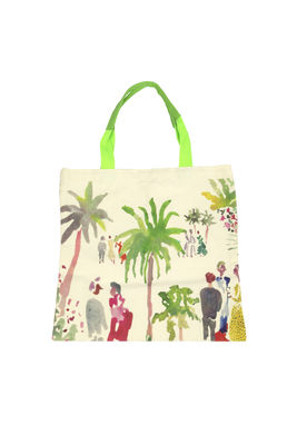 Tejido lienzo ecológico amigable reutilizable de diseño bolsa de compras con logotipo personalizado impreso