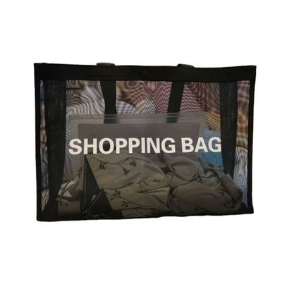 Bolso de compras de malla de verano de gran capacidad Bolso de playa ambiental Gimnasio Yoga Bolso de hombro