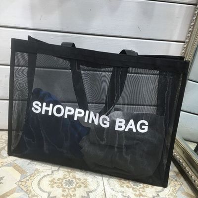 Bolso de compras de malla de verano de gran capacidad Bolso de playa ambiental Gimnasio Yoga Bolso de hombro