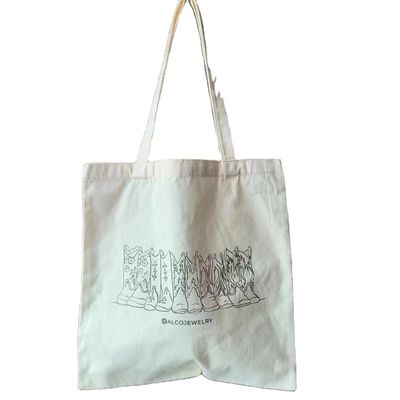Diseño personalizado Bolsa de compras de lona plana ecológica con material reciclado