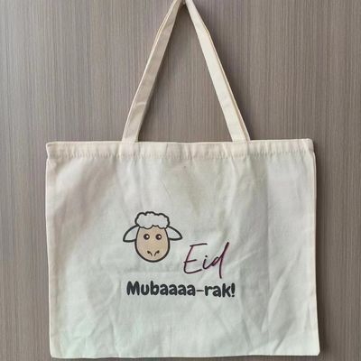 Diseño personalizado Bolsa de compras de lona plana ecológica con material reciclado