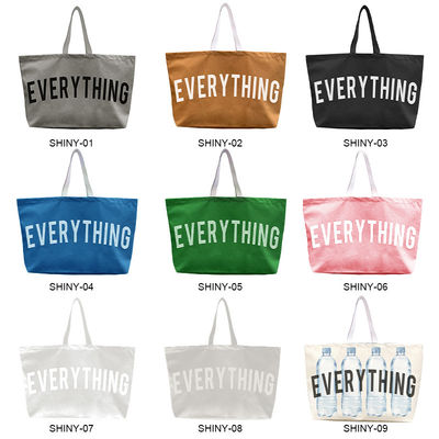 Acceptable OEM/ODM Bolso de toque de lona para mujeres de gran tamaño Bolso de hombro de venta ecológico
