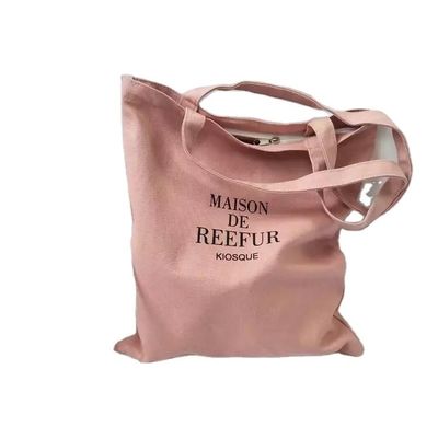 Diario de la vida escolar Bolso de algodón orgánico de lona de algodón para compras reutilizables